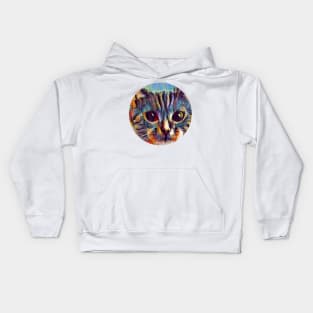 Cheerful floppy cat Kids Hoodie